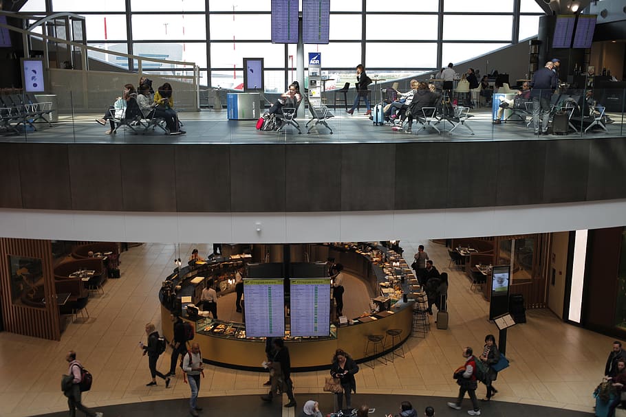 italy, rome, lobby, flight, airport, passangers, travel, waitting HD wallpaper