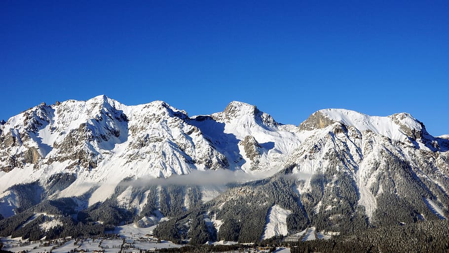 austria, schladming, snow, winter, cold temperature, mountain HD wallpaper