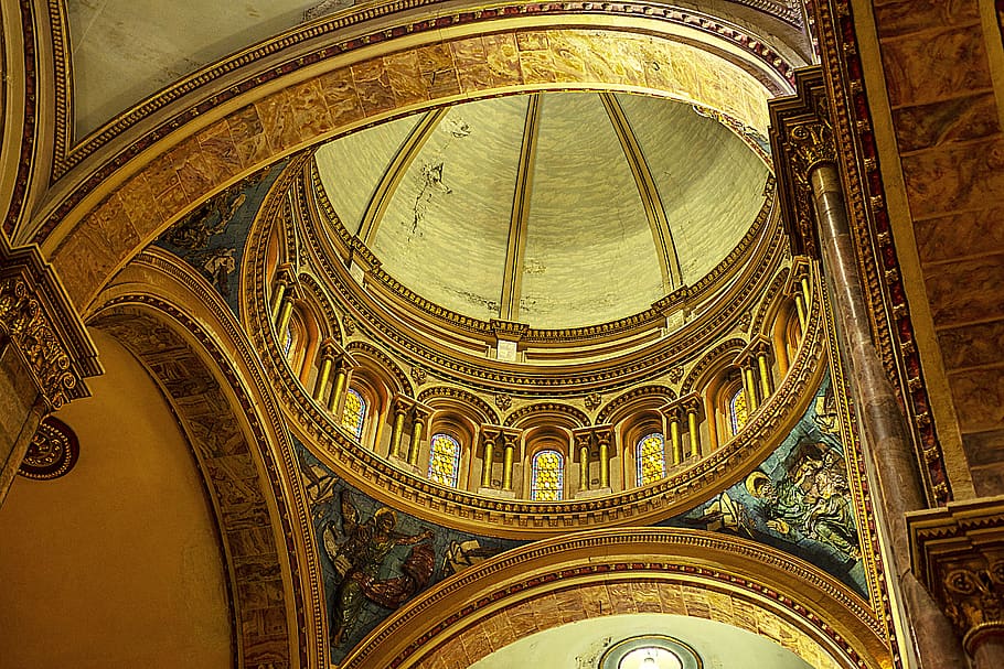 cathedral, dome, architecture, religion, ecuador, facade, historically HD wallpaper