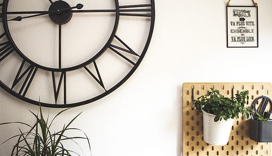 analog clock, lamp, wall clock, wallpaper, work, cook, ohmadeco HD wallpaper