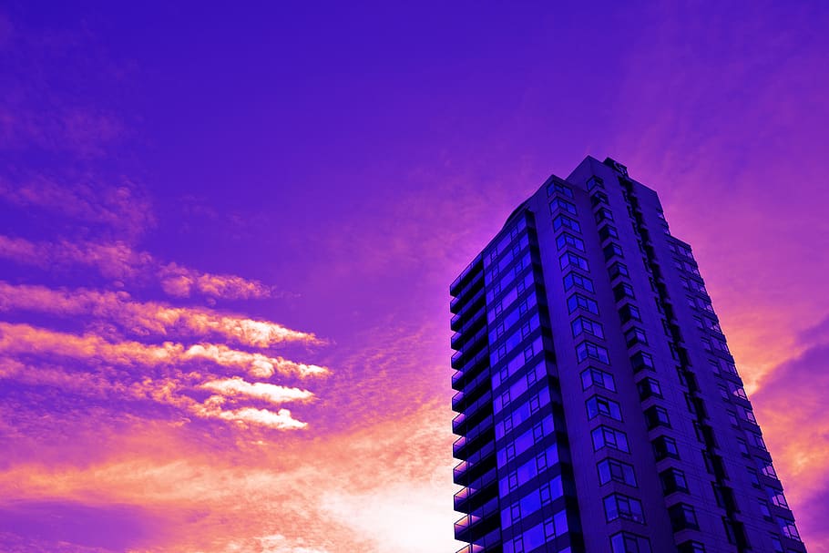high rise, skyscraper, building, tower, city, urban, apartment block HD wallpaper