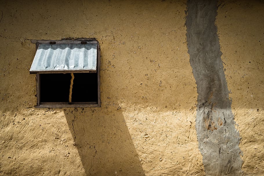 benin, perma, home, mud, wood, wall, window, geometry, lines HD wallpaper