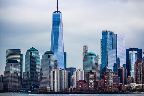 city during day, building, urban, town, high rise, metropolis HD wallpaper