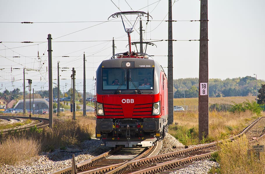 railway, locomotive, electric locomotive, vectron, siemens, HD wallpaper