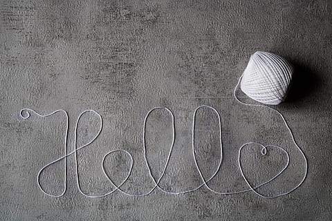 hello, heart, wool, greeting, regards, concrete, wall, best regards HD wallpaper