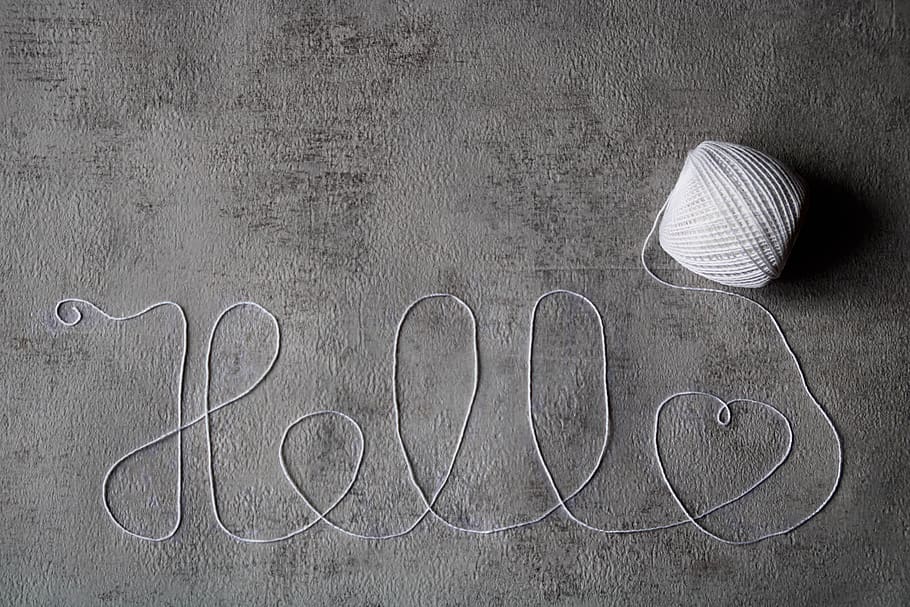 hello, heart, wool, greeting, regards, concrete, wall, best regards HD wallpaper