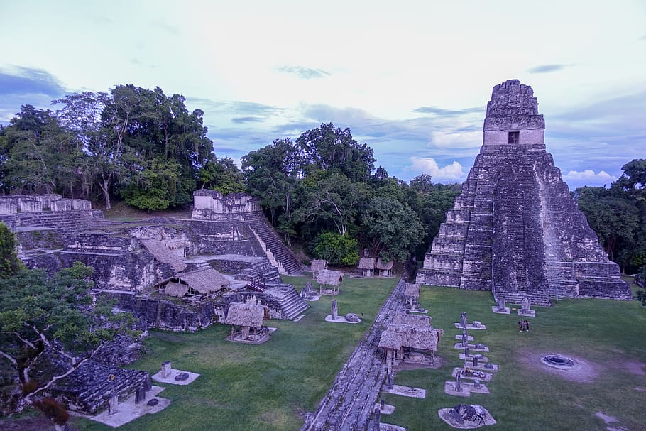 guatemala, tikal, architecture, built structure, sky, history HD wallpaper