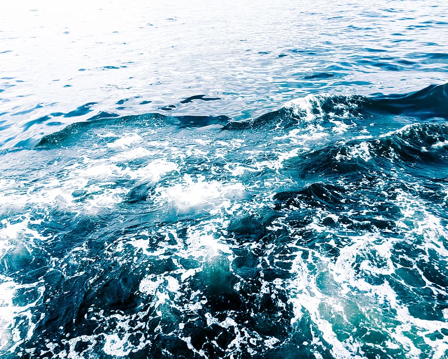 Body of Water, motion, nature, ocean, sea, sea foam, waves, no people HD wallpaper