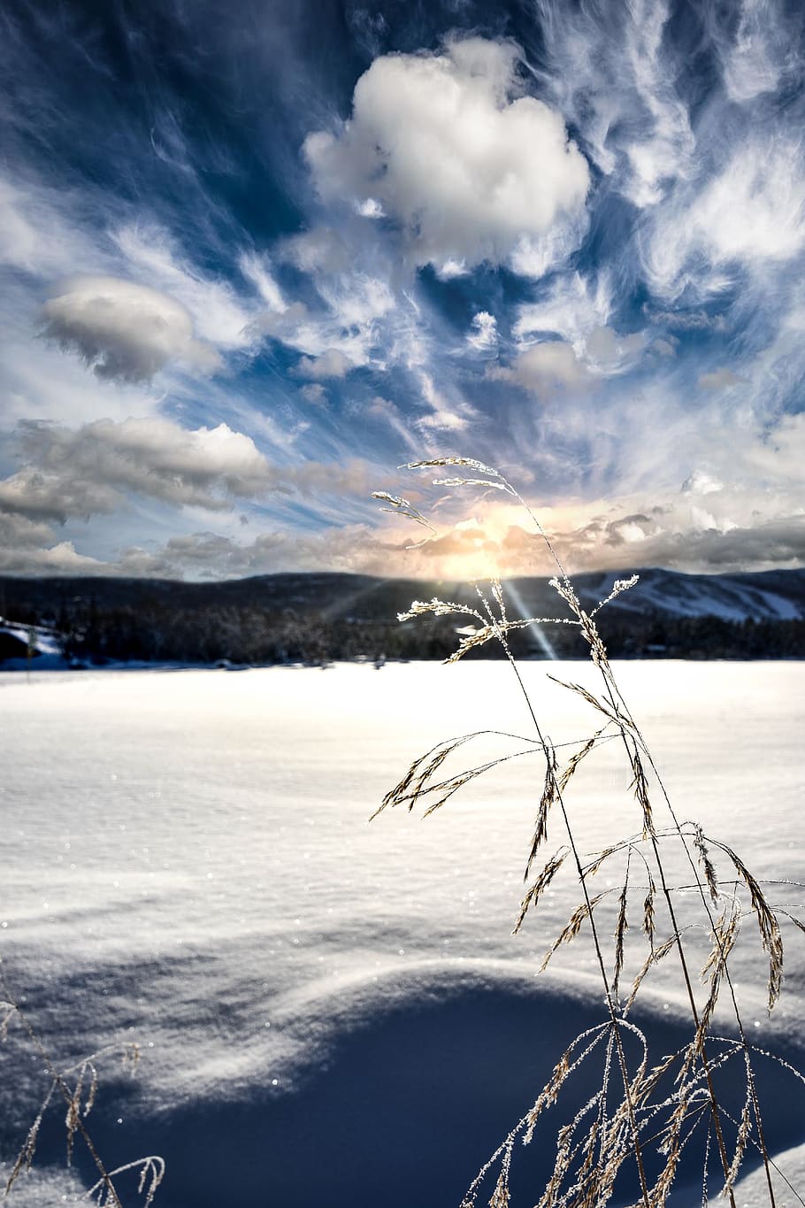 norway, geilo, sun, cloud - sky, scenics - nature, beauty in nature HD wallpaper