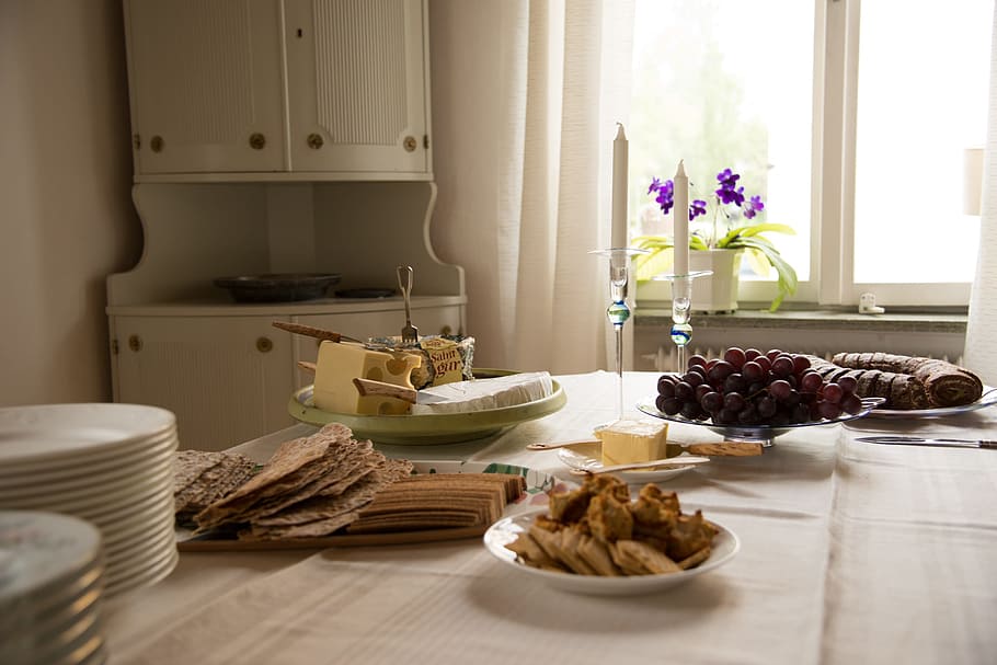 kitchen, food, brunch, breakfast, fruit, cook, indoors, table HD wallpaper