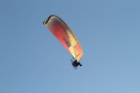 flight, dom, fly, sky, air, adventure, viana do castelo, portugal HD wallpaper