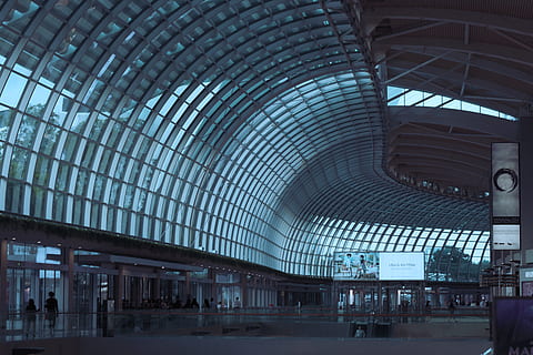building, hangar, person, human, architecture, singapore, office building HD wallpaper