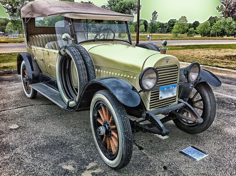 antique, old, car, auto, automobile, ride, hudson, mode of transportation HD wallpaper