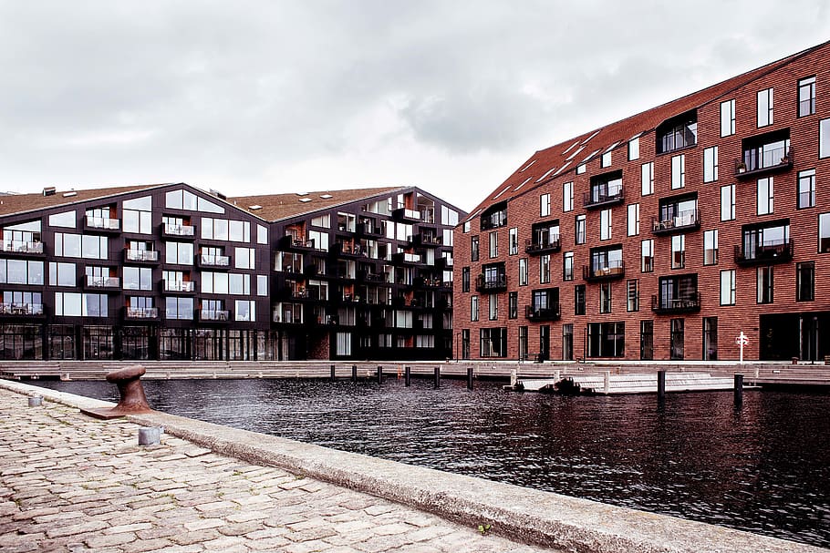 HD wallpaper: denmark, copenhagen, port, architecture, building ...