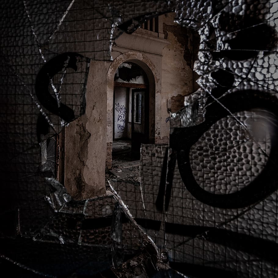 grey concrete house, brick, crypt, dungeon, building, corridor HD wallpaper