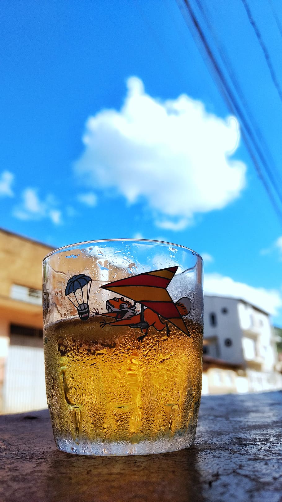 drink, refreshment, sky, food and drink, glass, table, cloud - sky HD wallpaper