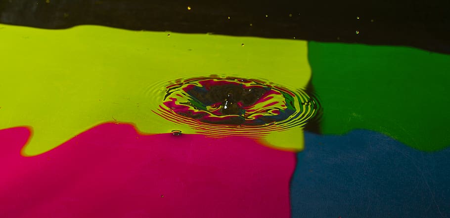 splash, red, pink, yellow, purple, green, burgandy, blue, tourqoise HD wallpaper