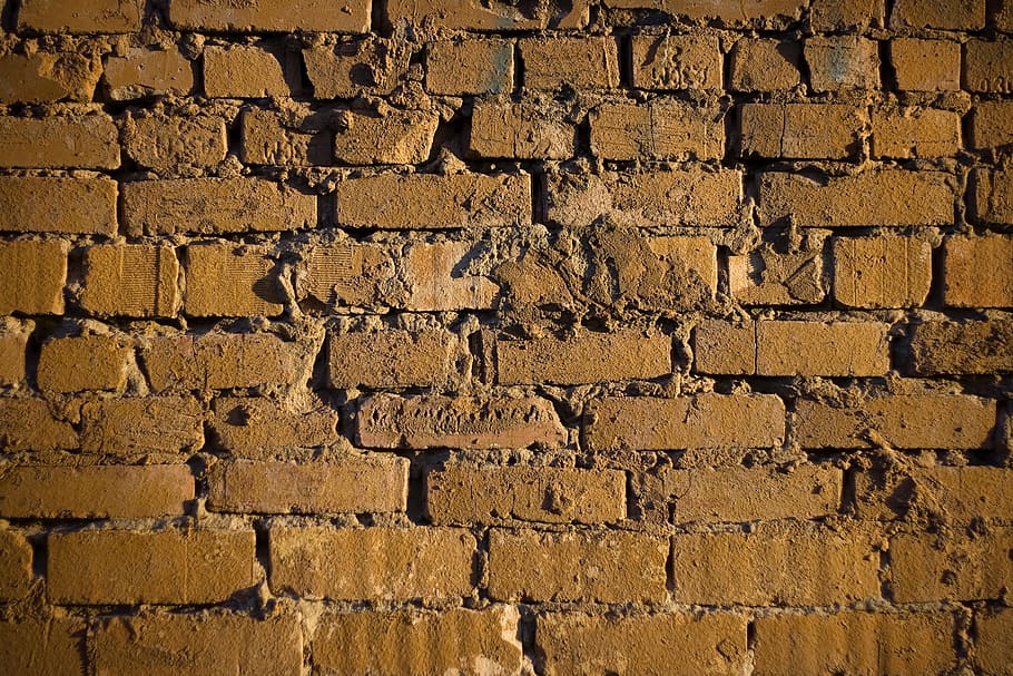 backgrounds, blocks, blotch, bricks, brickwall, brickwork, brown HD wallpaper