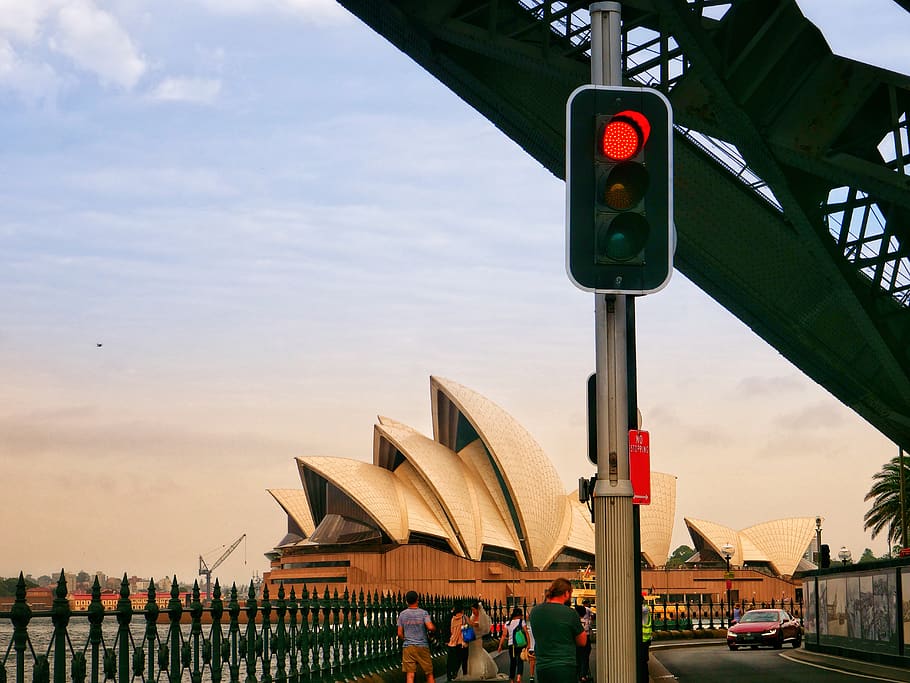 traffic light, human, person, architecture, building, vehicle HD wallpaper