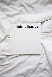 white printer paper, book, bed, minimal, design, type, typography HD wallpaper