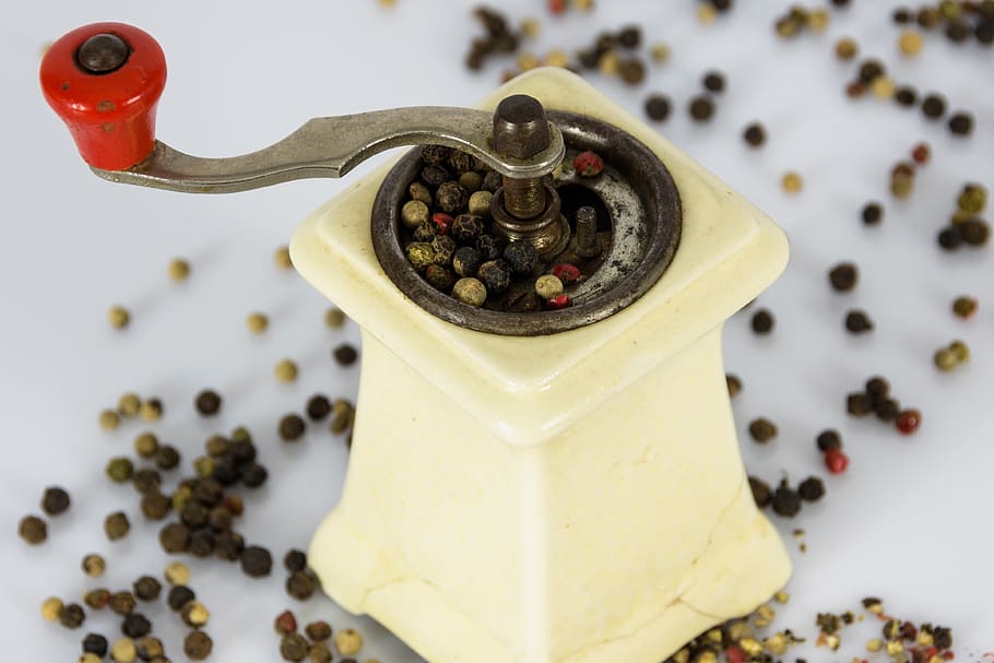 pepper, mill, grind, grains, porcelain, spice, sharp, cook HD wallpaper