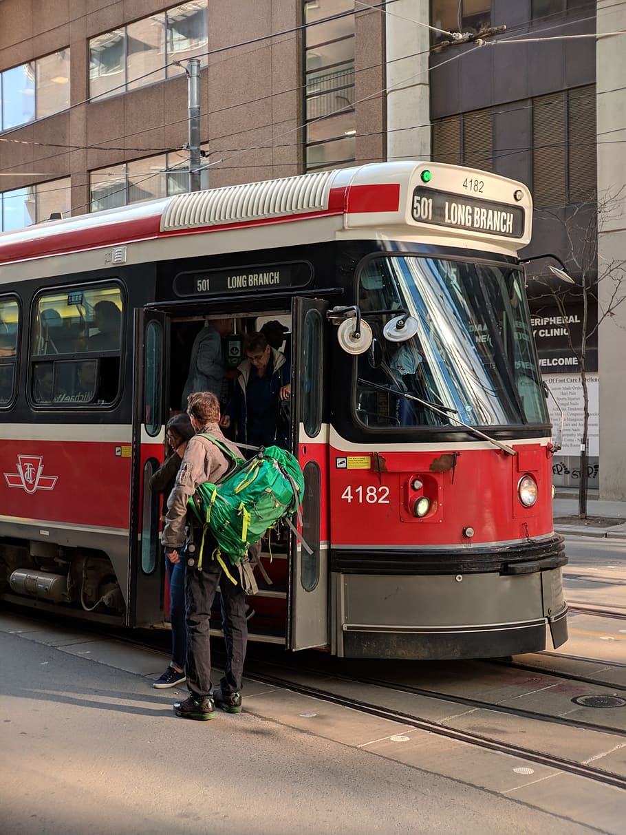 toronto, canada, 27 queen st e, tram, public transit, city tram HD wallpaper