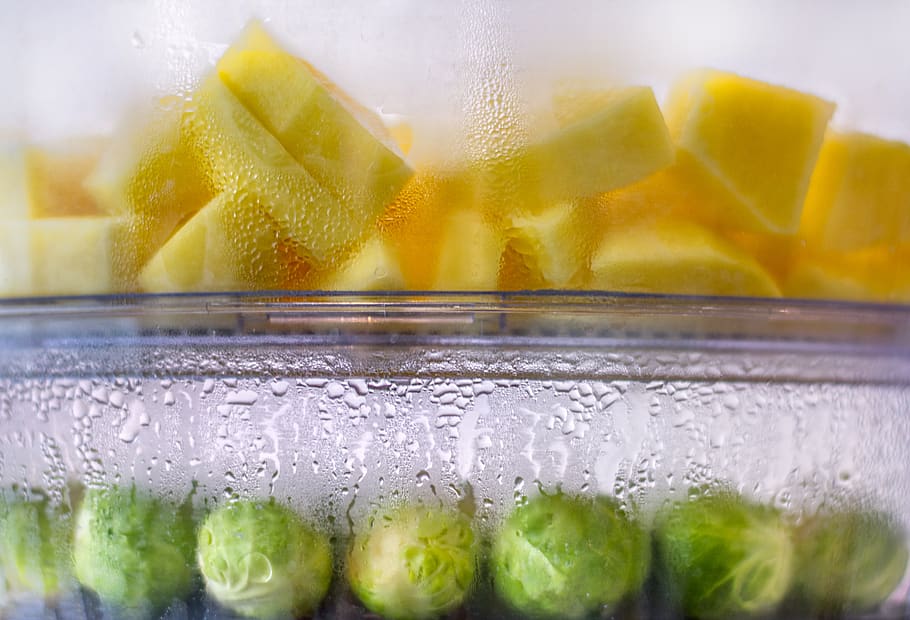 sliced fruit, food and drink, water, indoors, household equipment HD wallpaper