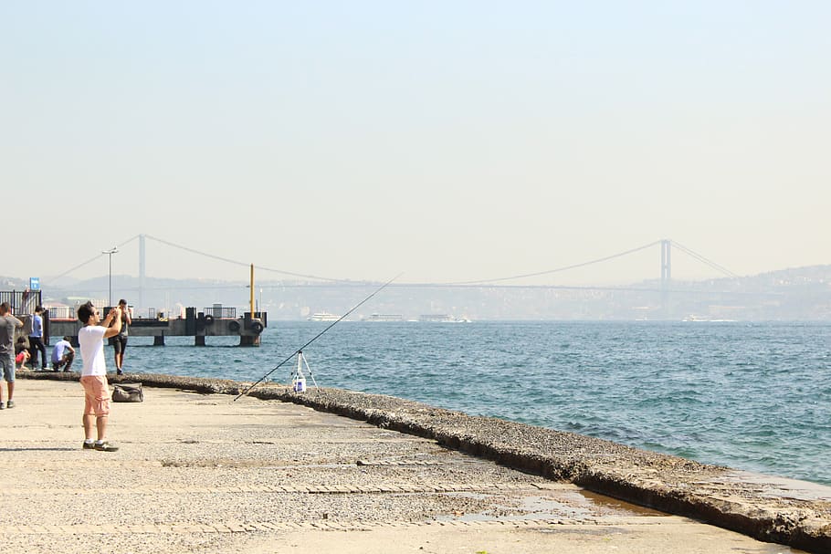 istanbul, turkey, istanbul bosphorus bridge, water, sea, sky