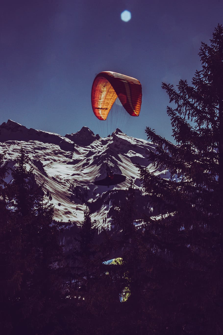 person skydiving, adventure, leisure activities, gliding, parachute HD wallpaper