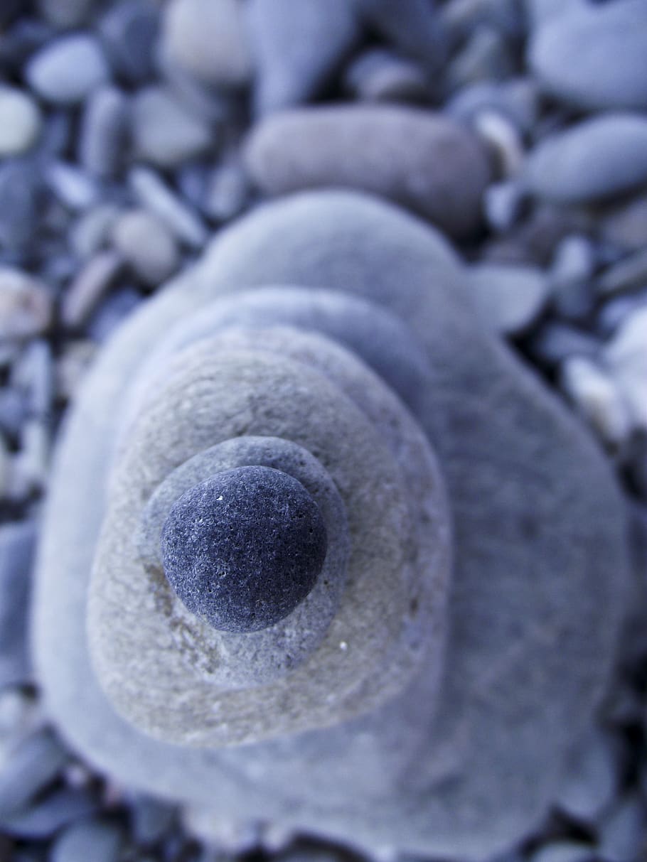 pebbles, beach, rocks, blue, full frame, close-up, backgrounds HD wallpaper