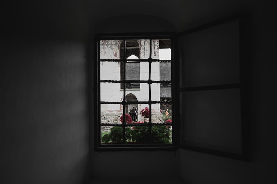 window, rectangle, nature, folk, monastery, romania, trip, adventure HD wallpaper