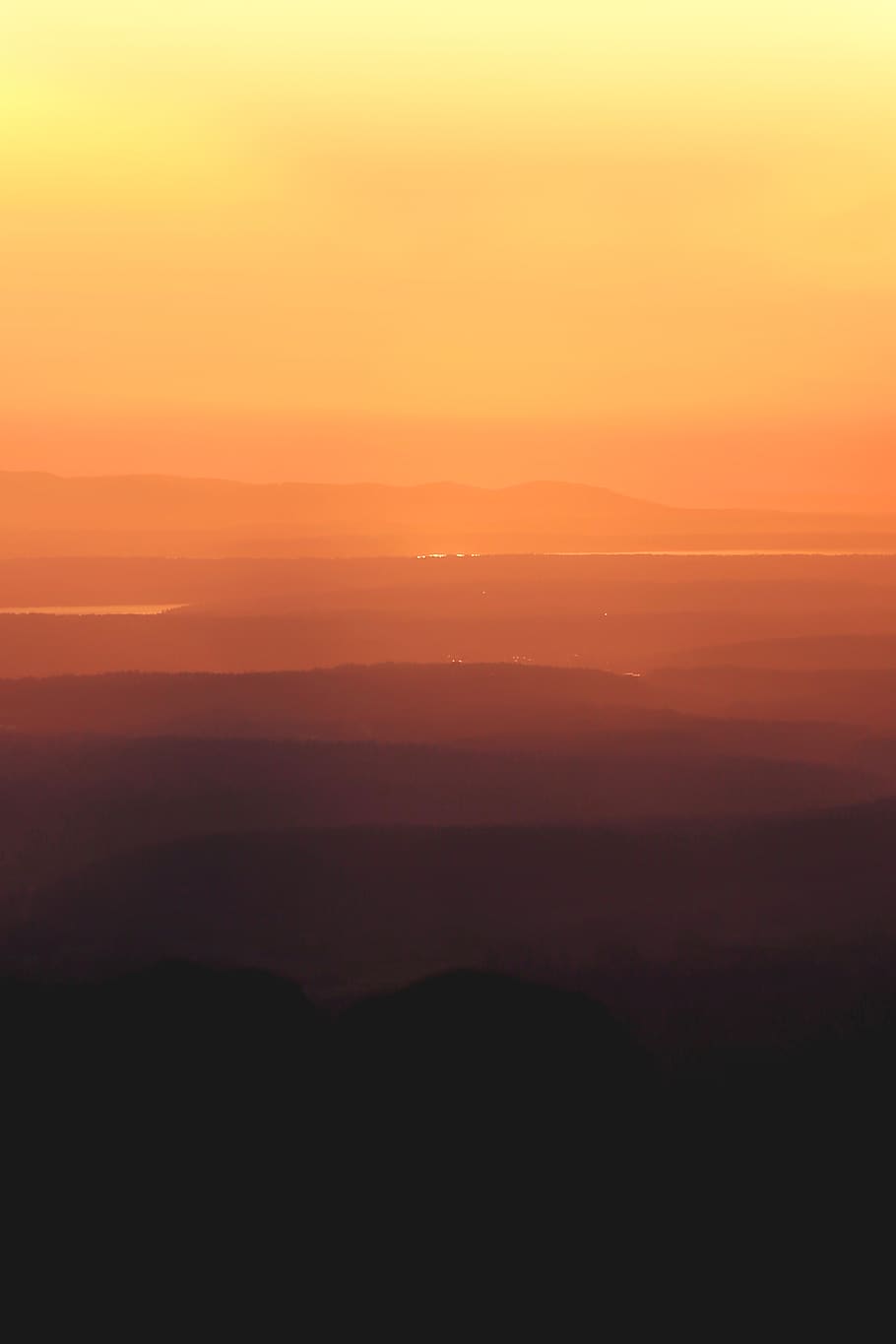 orange and yellow sky, sunset, scenics - nature, orange color HD wallpaper