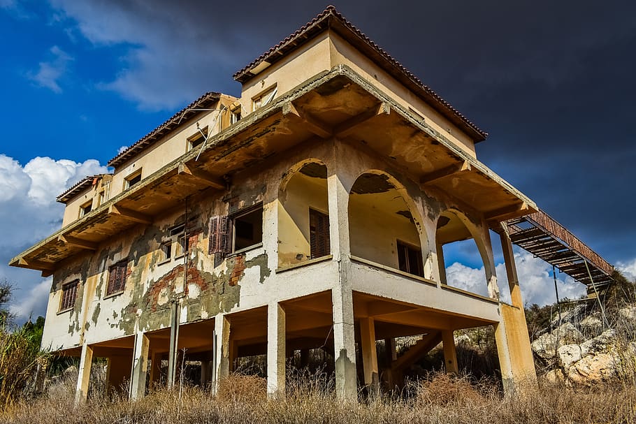 house, destroyed, abandoned, destruction, damage, disaster HD wallpaper
