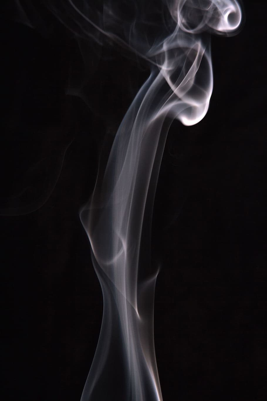 smoke, background, black, white, graphic, hot, isolated, curve HD wallpaper