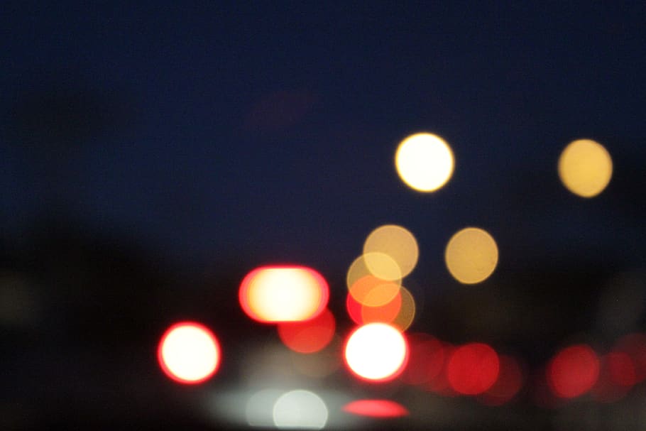 light, bokeh, night, illuminated, defocused, street, circle HD wallpaper