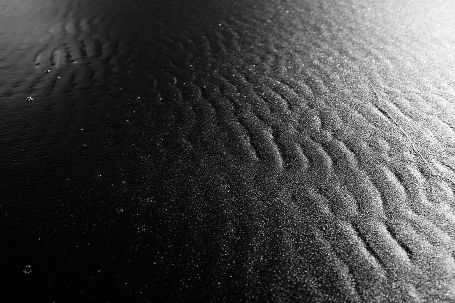 black sand, full frame, backgrounds, pattern, no people, close-up HD wallpaper