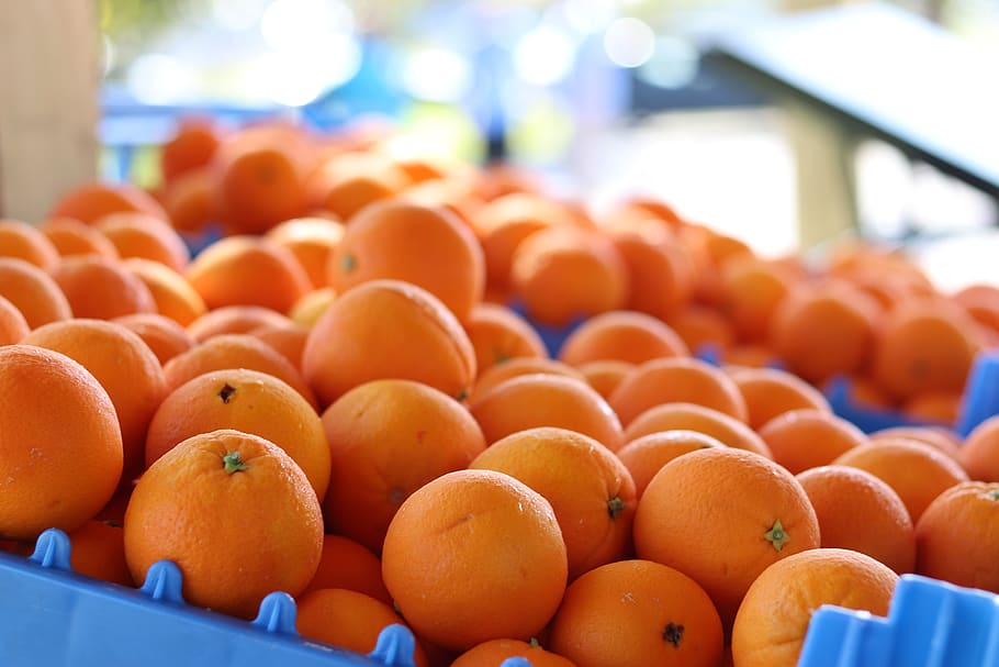 oranges, fruit, produce, food, healthy eating, food and drink HD wallpaper