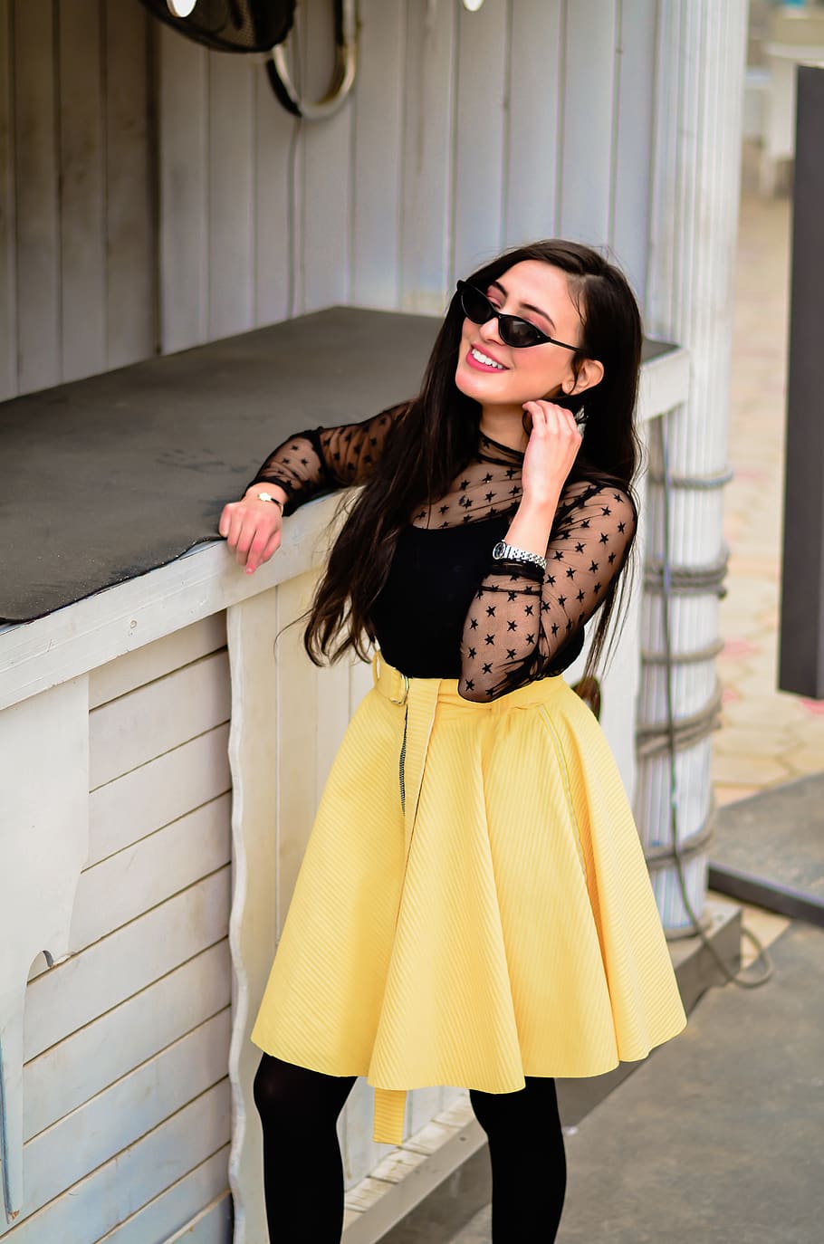 fashion, young women, young adult, glasses, real people, sunglasses HD wallpaper