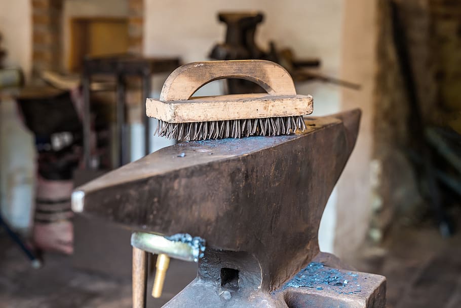 anvil, workshop, blacksmith, iron, tool, forge, craft, metal HD wallpaper