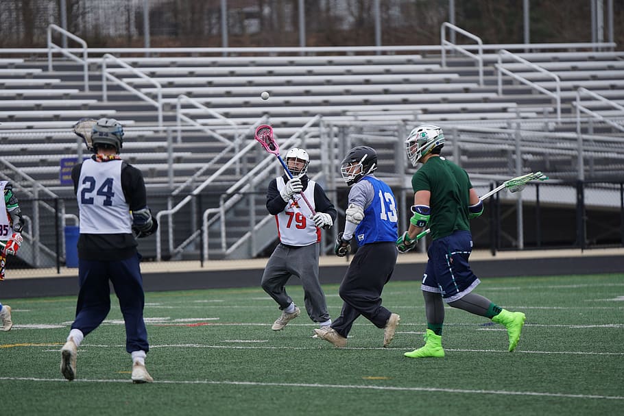 men playing lacrosse, human, person, apparel, clothing, helmet HD wallpaper