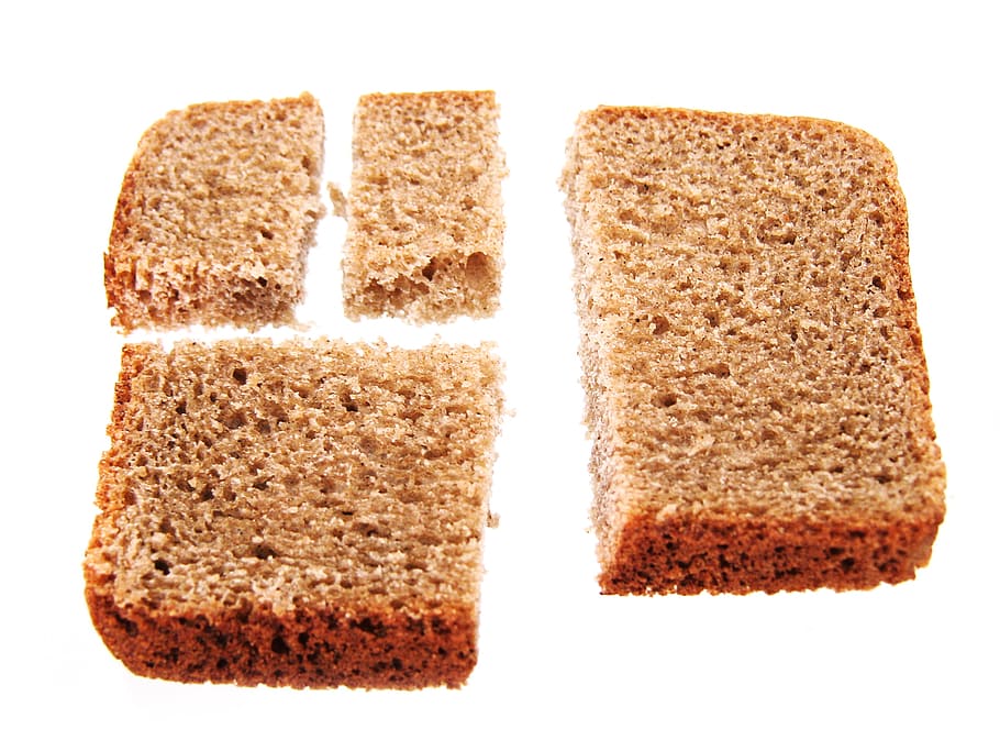 bread, food, brown, black, meal, isolated, white, nobody, breakfast HD wallpaper