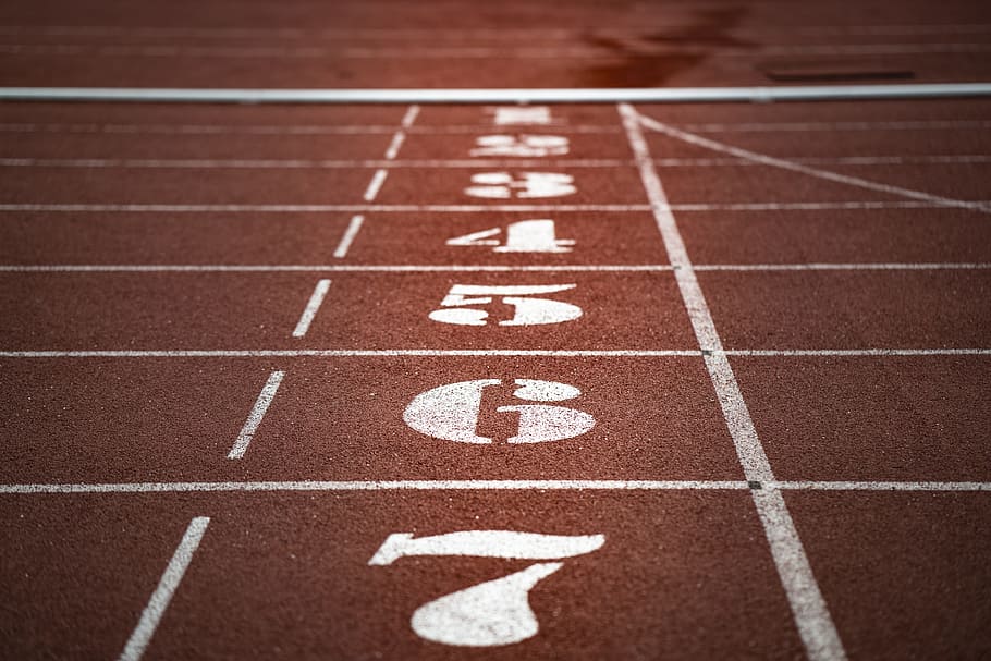 HD wallpaper: brown track and field, start, athletics, run, running, sport  | Wallpaper Flare