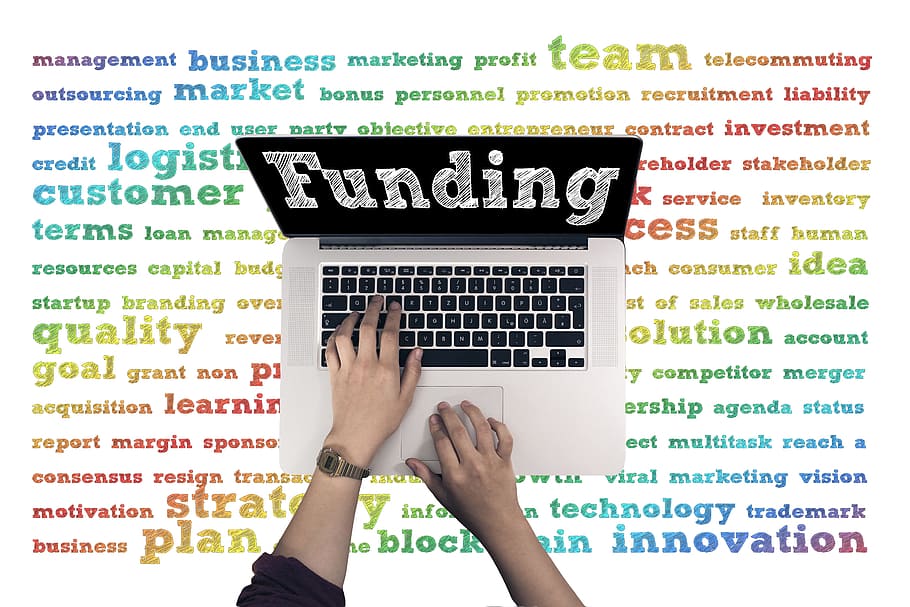 financing, business, dollar, hand, laptop, online, internet HD wallpaper