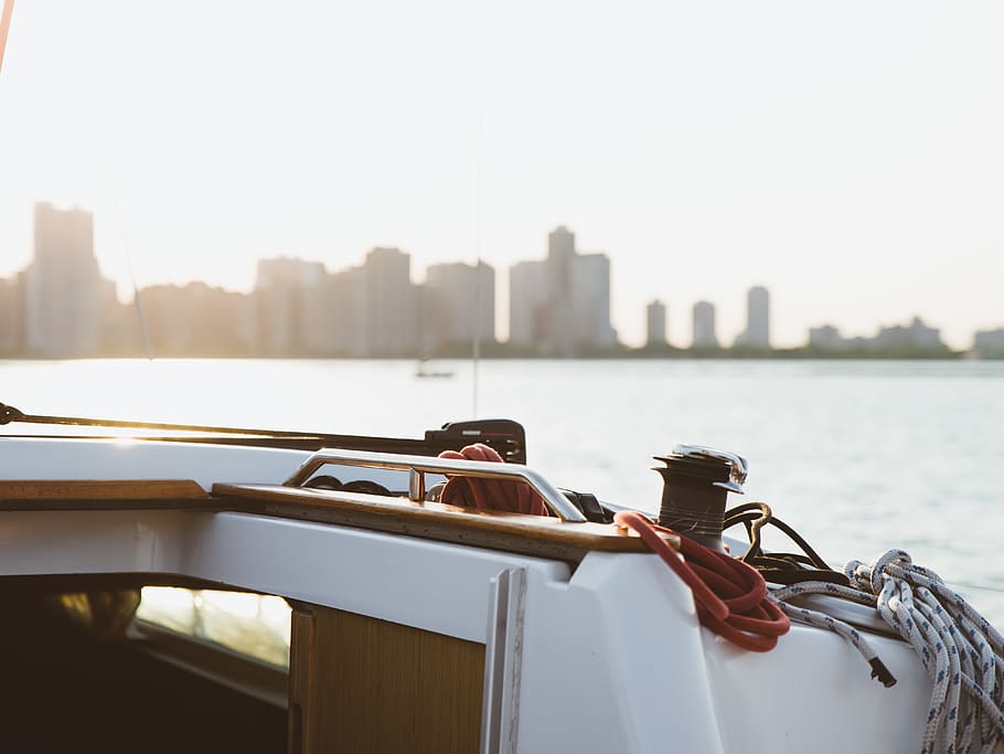 white power boat, architecture, water, built structure, nautical vessel HD wallpaper