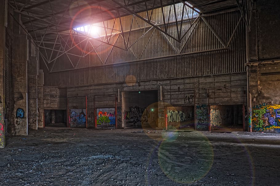 architecture, abandoned, old, building, warehouse, empty, brick HD wallpaper