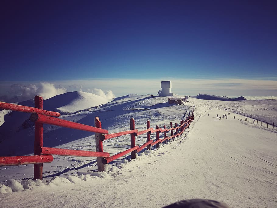 greece, kalavrita ski resort, mountain, winter, snowboard, sky HD wallpaper