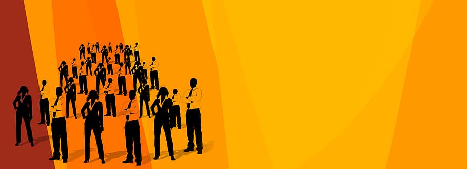 business, man, graphical, people, office, work, panoramic, large group of people HD wallpaper