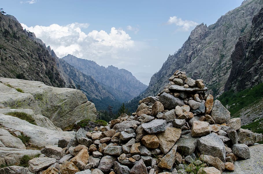 mountains and rocks, rubble, nature, wilderness, ground, travel HD wallpaper
