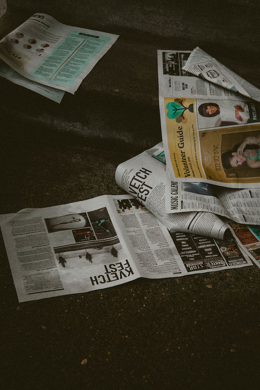 newspaper, text, box, trash, portland, street, photography HD wallpaper