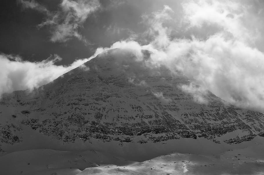 france, gavarnie, clouds, nuage, sky, ciel, snow, neige, winter HD wallpaper